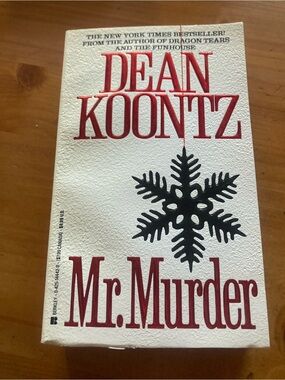 Dean Koontz "Mr. Murder" Paperback - White Cover with Red Text